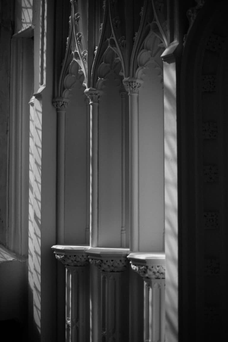 Donington Hall alcove stoonework detail