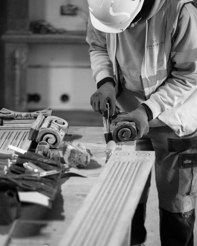 Donington Hall hand craftmanship detail