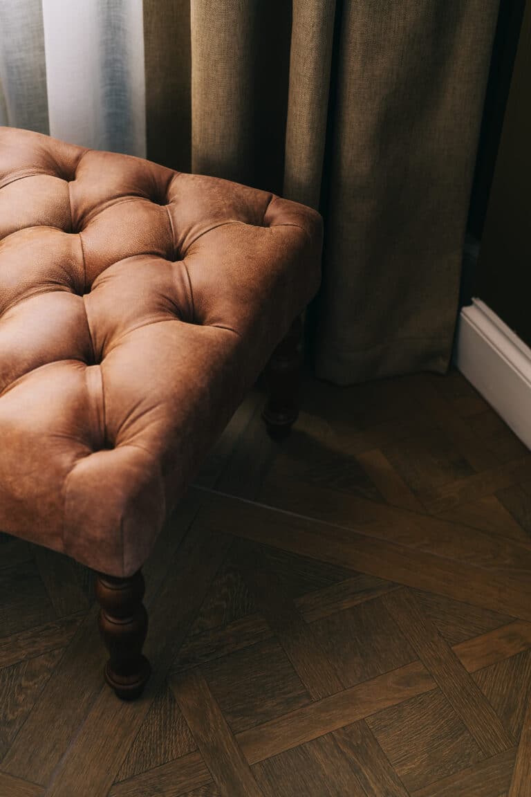 Drayton Court Hotel flooring and stool detail