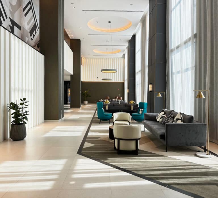 KAUST hotel lobby interior design header