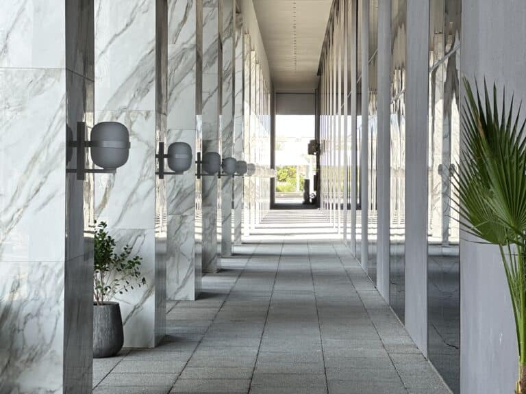 KAUST luxury hotel walkway