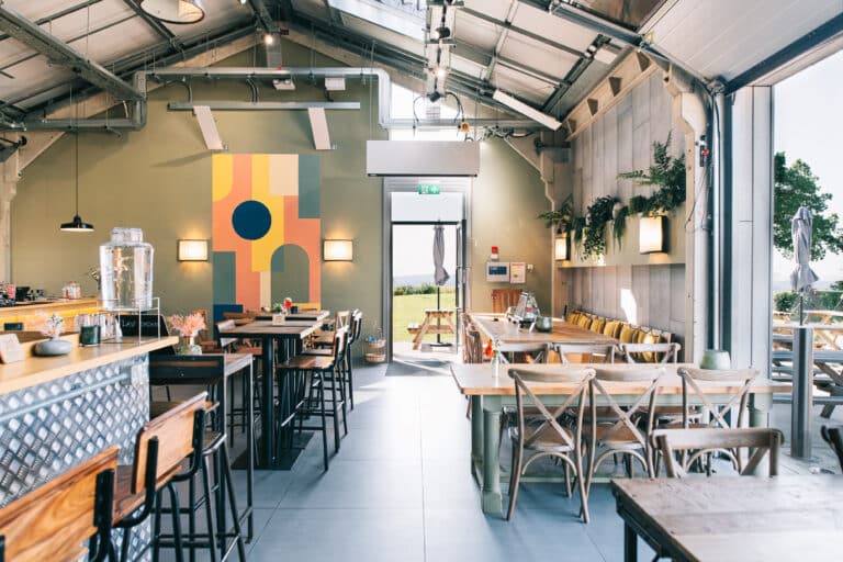 Titsey Brewery taproom interior design header